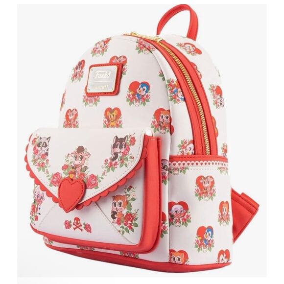 NWT! Loungefly Villianous Valentines Cosplay Mini Backpack - Picture 2 of 6